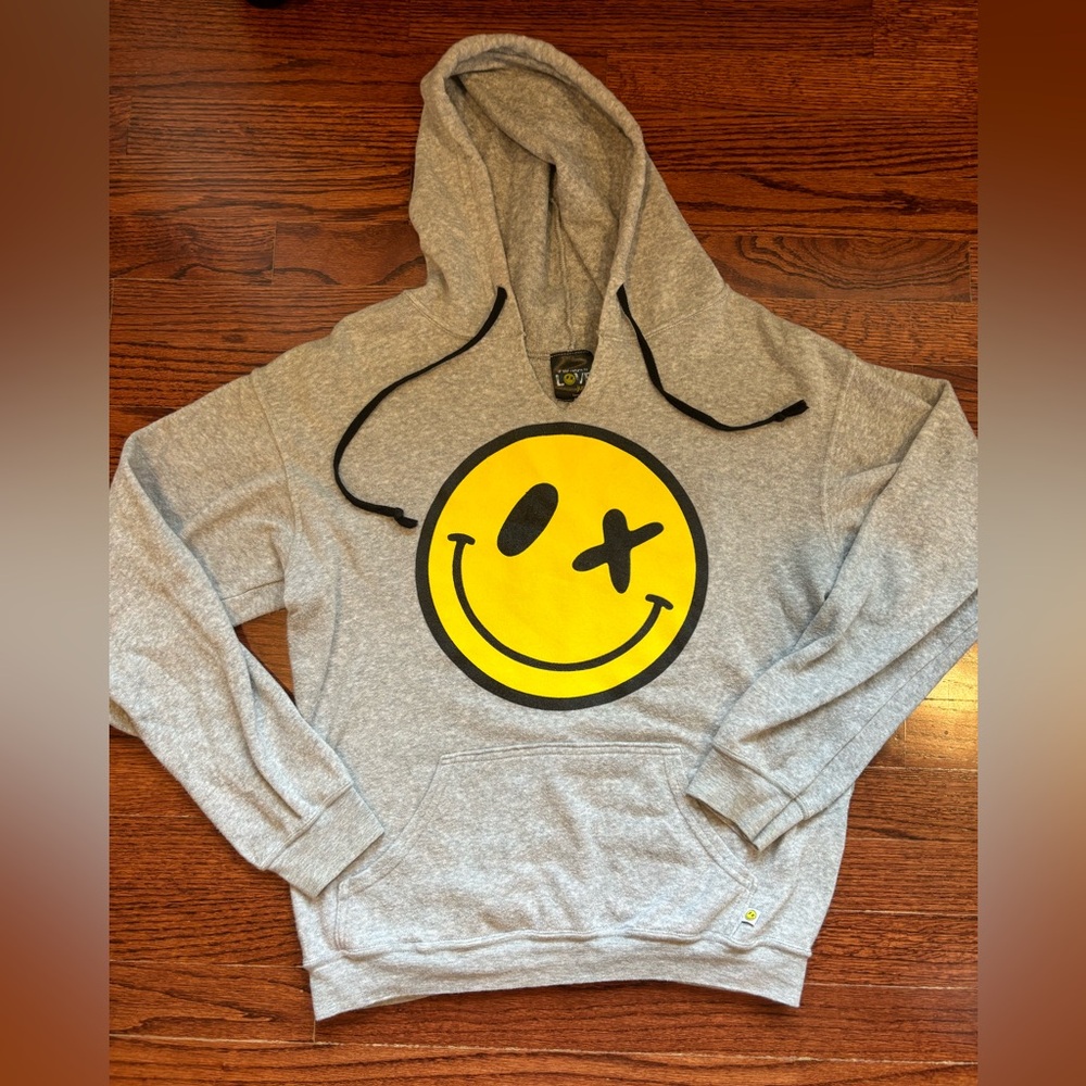 Love Junkie Smiley Face Girls Sweatshirt